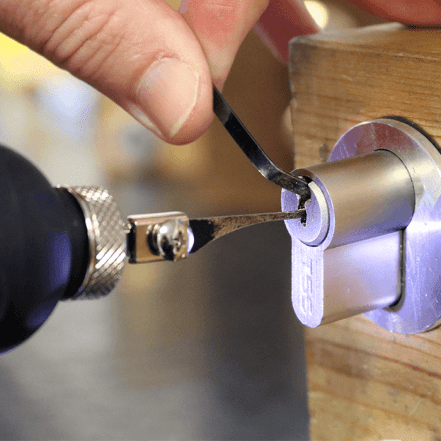 locksmith picking lock